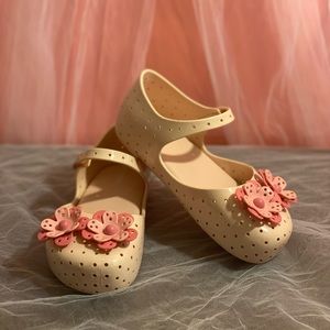 Mini Melissa Pale Pink Flower Jelly Shoes